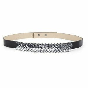 Bcbgmaxazria Staggered Stone Belt Size L NWT